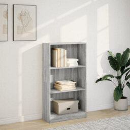 Berkfield Bookcase Grey Sonoma 60X24X109 Cm Engineered Wood - thumbnail 3