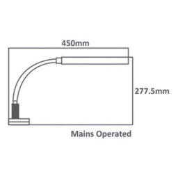 Single Tube Led Lamp With Clamp - Brightness Adjustment - Sewing Online So1240 - thumbnail 3