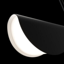 Luminosa Lighting Luminosa Mollis Modern Pendant Ceiling Light Black, Acrylic Shade - thumbnail 4
