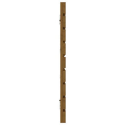 Berkfield Wall Headboard Honey Brown 166X3X63 Cm Solid Wood Pine - thumbnail 5