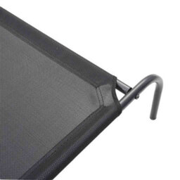 Vidaxl Elevated Dog Bed Black S Textilene - thumbnail 7