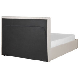 Beliani Ottoman Bed Fabric Vion 140 X 200 Cm (Eu Double) Light Beige - thumbnail 9