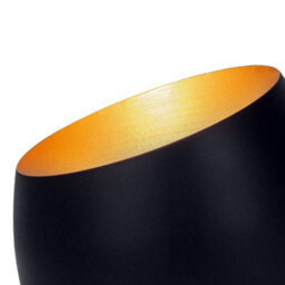 Happy Homewares Contemporary Designer Matt Black Metal Integrated Led Table/floor Lamp Uplighter - thumbnail 3