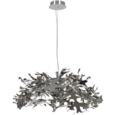 Luminosa Lighting Luminosa Coral Ribbon Pendant Ceiling Light Stainless Steel