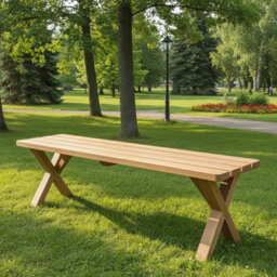 2Pcs Wooden Table Legs Desk Table Bench Furniture X-Shaped Frame Legs Diy - thumbnail 3