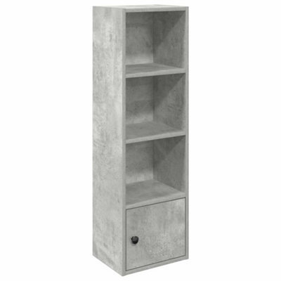 Berkfield Durable Bookcase Concrete Grey 31X24X102 Cm Engineered Wood - image 1