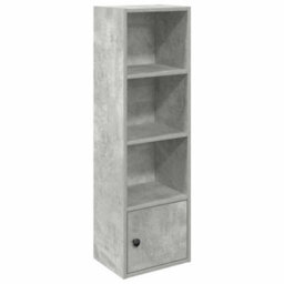 Berkfield Durable Bookcase Concrete Grey 31X24X102 Cm Engineered Wood - thumbnail 1