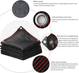 Black 2Mx3M Netting Uv Resistant - thumbnail 1