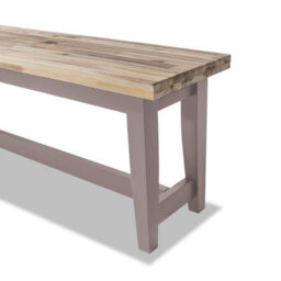 Statement Furniture Florence Solid Acacia Hardwood Dining Bench 140Cm - Truffle - thumbnail 4