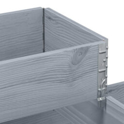 Berkfield 3-Tier Raised Bed Grey 120X80 Cm Solid Wood Pine - thumbnail 7