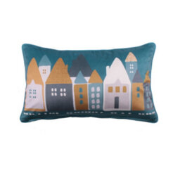 Fusion Nordica Yellow Luxe Velvet Filled Cushion - thumbnail 3