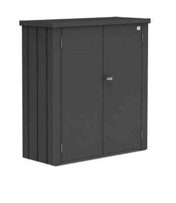 Biohort High Quality 4Ft X 2Ft Romeo Garden Patio Locker - Metallic Dark Grey - image 1