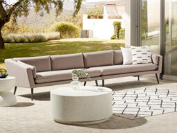 Beliani Garden Sofa 4 Seater Loretello Beige - thumbnail 2