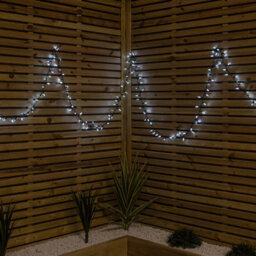 Samuel Alexander 7.5M 300 Led Multi-Action Christmas Fairy Cap String Lights With Timer In White - thumbnail 1