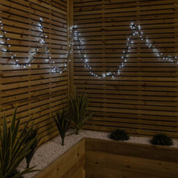 Samuel Alexander 7.5M 300 Led Multi-Action Christmas Fairy Cap String Lights With Timer In White - thumbnail 3