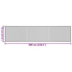 Berkfield Rug Rectangular Light Natural70X300 Cm Bamboo - thumbnail 8