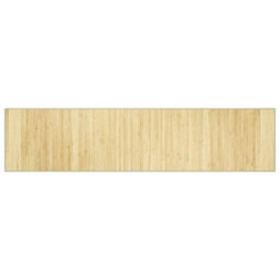 Berkfield Rug Rectangular Light Natural70X300 Cm Bamboo - thumbnail 2