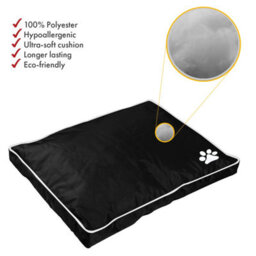 istyle mode Super Soft Cosy Black Extra-Large Dog Beds Cushion Water Resistant Mattresses Washable Zipped Cover With Cushion - thumbnail 6