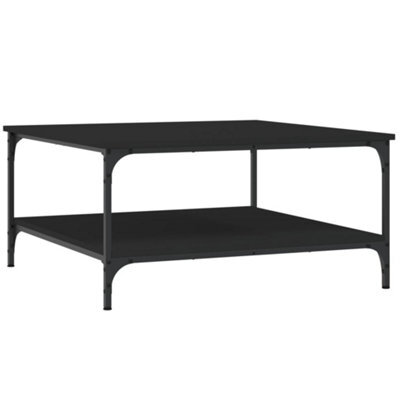 Berkfield Stylish Coffee Table Black 80X80X40 Cm Engineered Wood - image 1