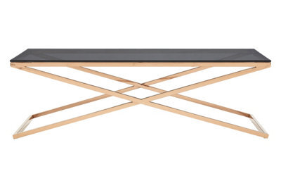 Orsina Montril Glass Top Criss Cross Coffee Table - image 1