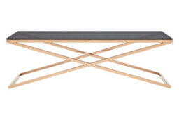 Orsina Montril Glass Top Criss Cross Coffee Table - thumbnail 1