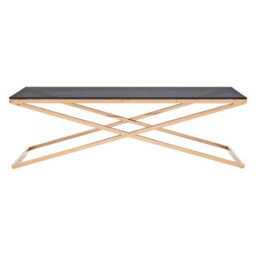 Orsina Montril Glass Top Criss Cross Coffee Table - thumbnail 6