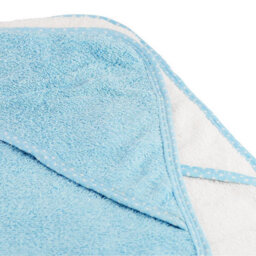 Geezy 2 X Hooded Baby Towel 100% Cotton Bath Wrap Baby Shower Gifts Boy Girl Blue - thumbnail 5