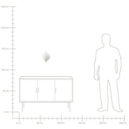 Beliani Gold Wall Lamp With Glossy Iron Base And Frosted Glass Shade, W20 X D28 X H23Cm - thumbnail 7