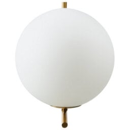 Beliani Gold Wall Lamp With Glossy Iron Base And Frosted Glass Shade, W20 X D28 X H23Cm - thumbnail 2
