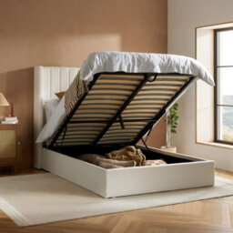 Maisey Ottoman White Boucle Bed Frame Birlea - thumbnail 1