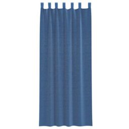Berkfield Durable Voile Curtains With Loops 2 Pcs Royal Blue 140X260 Cm - thumbnail 4
