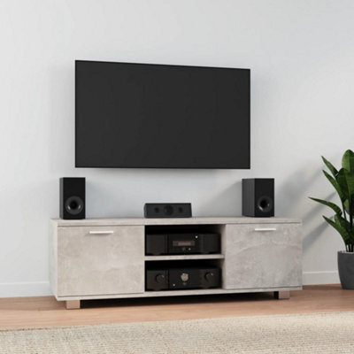 Berkfield Tv Cabinet Concrete Grey 120X40.5X35 Cm Engineered Wood - image 1