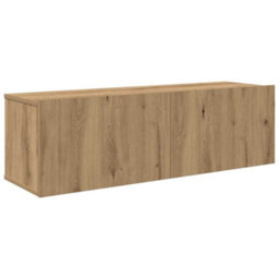 Berkfield Classic 4 Piece Tv Cabinet Set Wall-Mounted Artisan Oak Engineered Wood - thumbnail 6