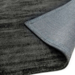 Charcoal Handmade , Luxurious , Modern , Plain Easy To Clean Viscose Rug For Living Room, Bedroom - 66 X 240 (Runner) - thumbnail 2