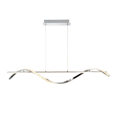 Pagazzi Lighting Pagazzi Hyde Chrome And Crystal Led Pendant - image 1