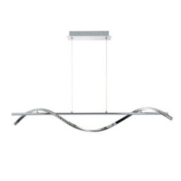 Pagazzi Lighting Pagazzi Hyde Chrome And Crystal Led Pendant - thumbnail 2