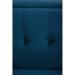 Orsina Contemporary 3 Seat Blue Velvet Sofa, Velvet Upholstered Mid Century Sofa, Refined Sofa For Livingroom - thumbnail 9