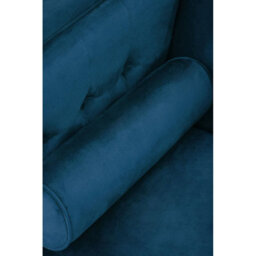 Orsina Contemporary 3 Seat Blue Velvet Sofa, Velvet Upholstered Mid Century Sofa, Refined Sofa For Livingroom - thumbnail 8