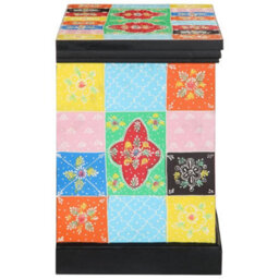 Berkfield Elegant Media Storage Cabinets & Racks Multicolour Wood Medium - thumbnail 3