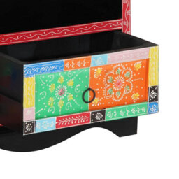 Berkfield Elegant Media Storage Cabinets & Racks Multicolour Wood Medium - thumbnail 8