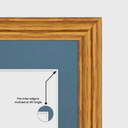 AK Frames 40X20Cm Oak Classic Multi Photo Frame With Pompadour Mount - Holds 3 Apertures (3X) 6X4 Photos - thumbnail 7