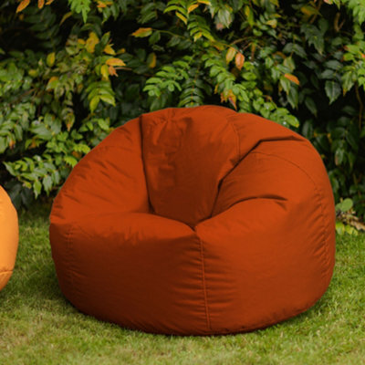 icon Adult Classic Beanbag Outdoor Waterproof Bean Bags Ready Filled - Burnt Orange - image 1