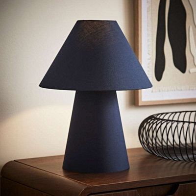 Valuelights Freddie Navy Tapered Shade Table Lamp - image 1