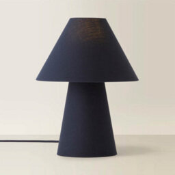 Valuelights Freddie Navy Tapered Shade Table Lamp - thumbnail 3
