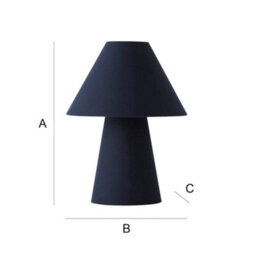 Valuelights Freddie Navy Tapered Shade Table Lamp - thumbnail 7