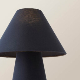 Valuelights Freddie Navy Tapered Shade Table Lamp - thumbnail 4
