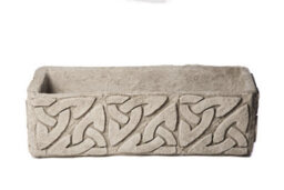 Celtic Style Stone Planter Trough - thumbnail 6