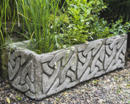 Celtic Style Stone Planter Trough - thumbnail 4