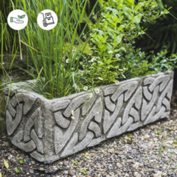 Celtic Style Stone Planter Trough - thumbnail 3