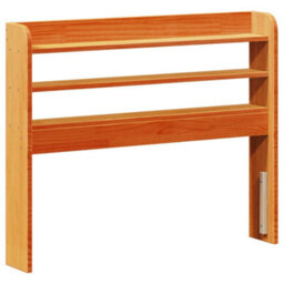 Berkfield Bed Frame With Headboard Without Mattress Wax Brown 75X190 Cm Small Single - thumbnail 6